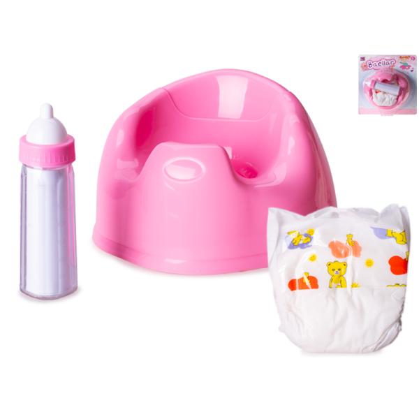 Nočník pro miminko s doplňky 3ks