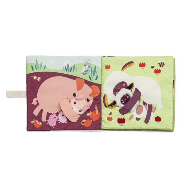 Lilliputiens – textilní knížka – mláďátka