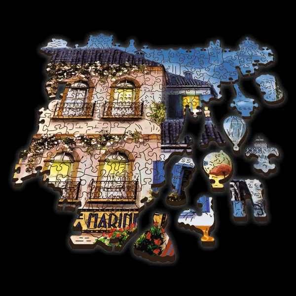 Trefl Dřevěné puzzle 1000 - Francouzská ulička (obrázek 3)
