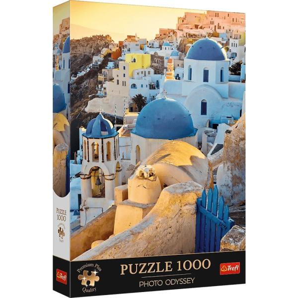 TREFL Puzzle 1000 Premium Plus Kvalita Foto Odysea: Město Oia, Santorini