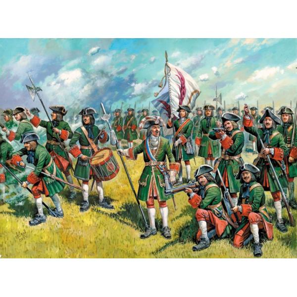 Wargames (AOB) figurky 8049 – Russian Infantry (Peter the Great) (1:72)