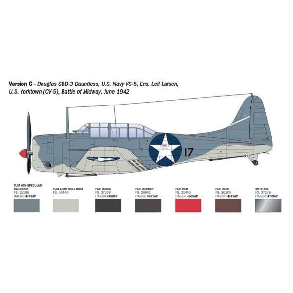Model Kit letadlo 2841 - USN SBD-3 DAUNTLESS (1:48) (obrázek 6)