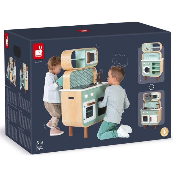 Janod Dětská dřevěná kuchyňka Reverso oboustranná (obrázek 10)
