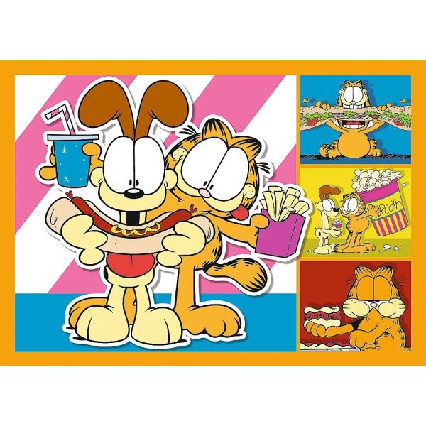 Trefl Puzzle 4v1 Garfield zbožňuje lasagne (obrázek 5)