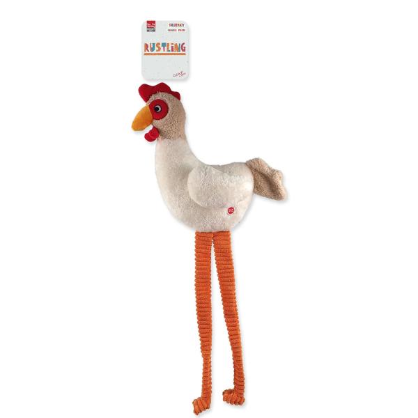 Hračka Dog Fantasy Jumbo slepice pískací a šustící 80cm (obrázek 3)