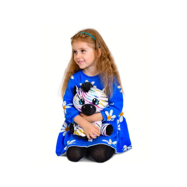 Zebra Star Sparkle plyšová 24cm sedící