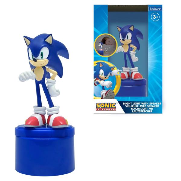 Noční světlo s reproduktorem Ježek Sonic (obrázek 4)