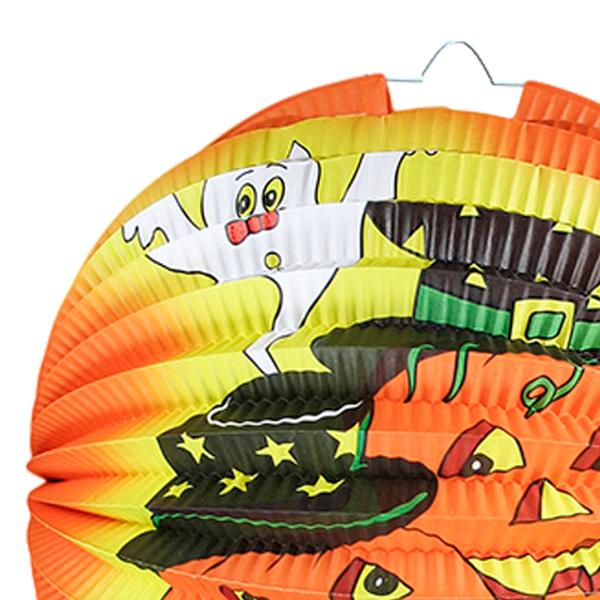 Lampion Halloween veselá dýně 25 cm se svítící hůlkou 39 cm (obrázek 3)