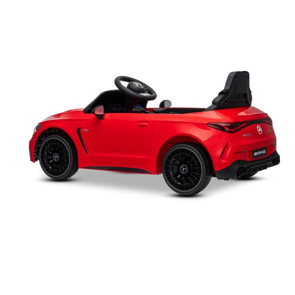 Elektrické autíčko Mercedes CLE 12V s pohonem zadních kol, červené, Jednomístné, Lítio