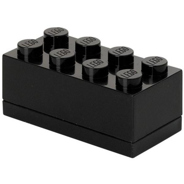 LEGO® mini  box 8 - čierna  46 x 92 x 43 mm