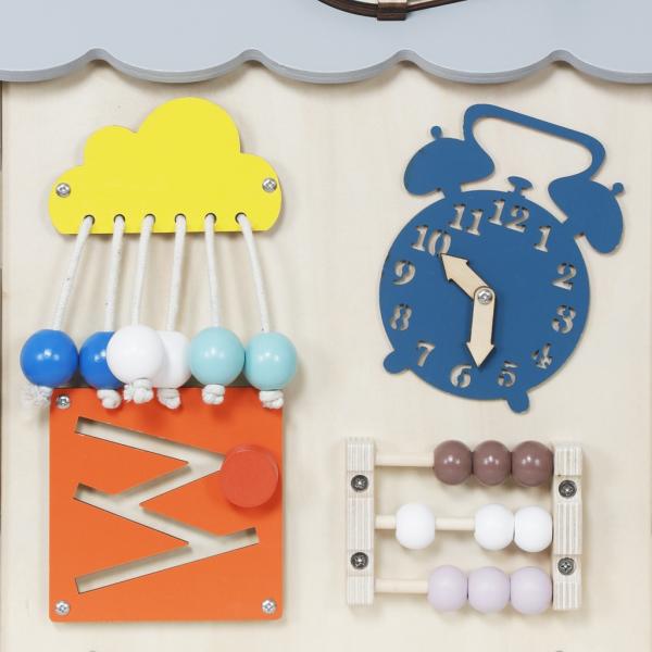 2Kids Toys Activity board Domeček šedý (obrázek 3)