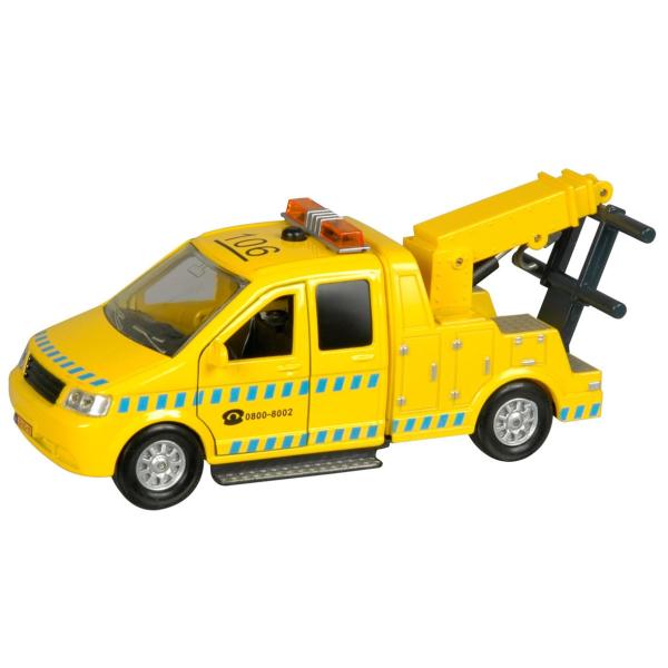 Carro attrezzi per bambini Globe Traffic 16 cm retromarcia in metallo a batterie con luce e suono