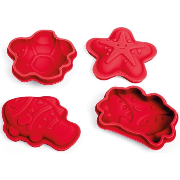 Bigjigs Toys Silikónové formičky červené Cherry