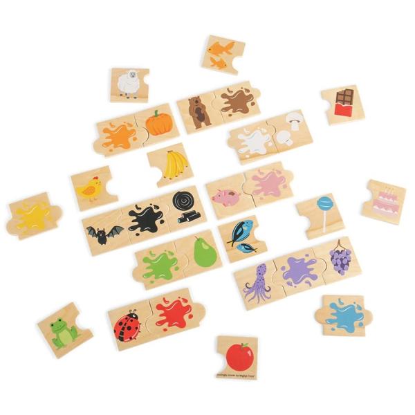 Bigjigs Toys Didaktické puzzle Farby