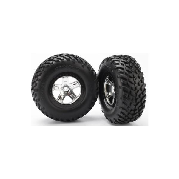 Traxxas kolo 2.2/3.0", disk SCT saténový-černý, pneu SCT (2)