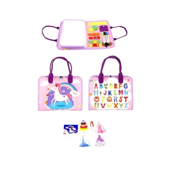 2Kids Toys Senzorická busy kniha Jednorožec 2