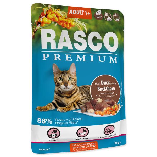 Kapsička Rasco Premium Adult kachna s rakytníkem 85g