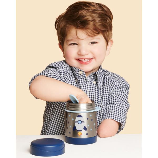 SKIP HOP Spark Style Termoska na jídlo se lžičkou/vidličkou Raketa 325 ml, 3+ (obrázek 5)