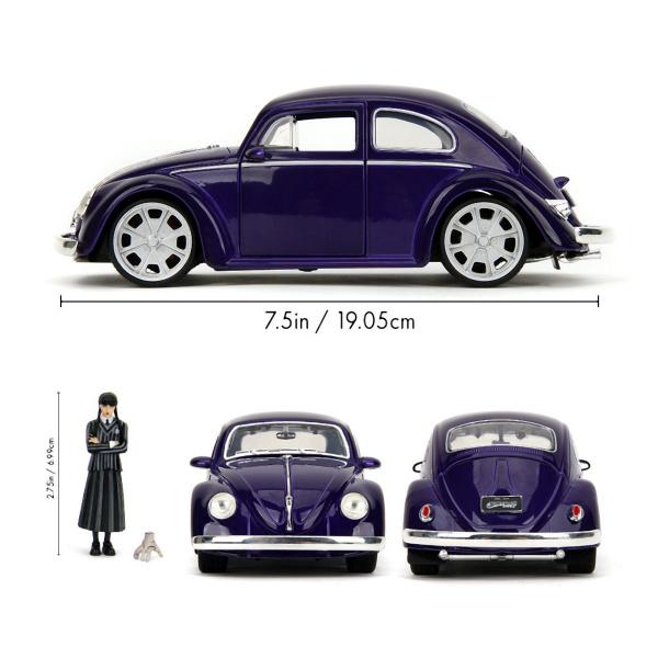 Wednesday auto 1972 VW Beetle 1:24 a figurka Wednesday (obrázek 4)