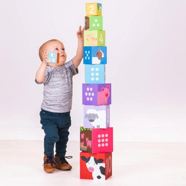 Bigjigs Toys Didaktické kostky farma (obrázek 3)