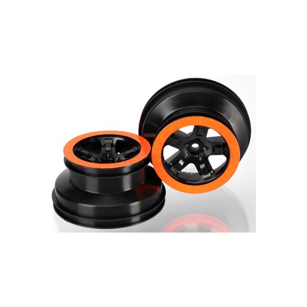 Traxxas disk 2.2/3.0" SCT čierny-oranžový (2) (2WD predné)