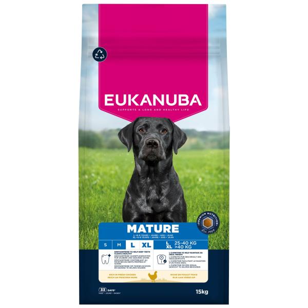 Krmivo EUKANUBA Mature Large bohaté na čerstvé kuře 15 kg (obrázek 11)