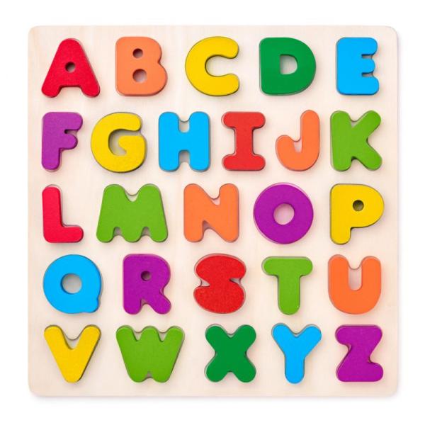 Woody Puzzle ABC-masivní písmena na desce