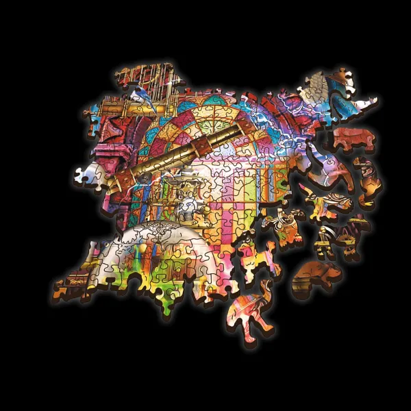 Trefl Dřevěné puzzle 1000 - Magická komnata (obrázek 3)