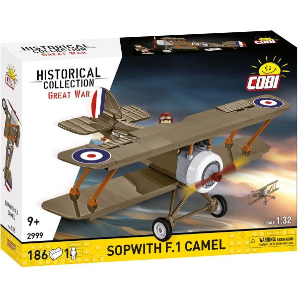 Cobi 2999 Great War SOPWITH F.1 CAMEL, 1:32, 186 k, 1 f