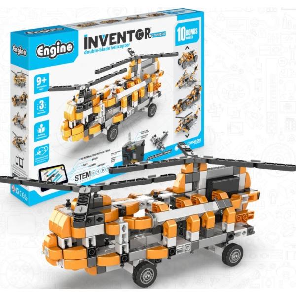 Elicottero MOTORIZZATO Engino INVENTOR con 10 modelli bonus