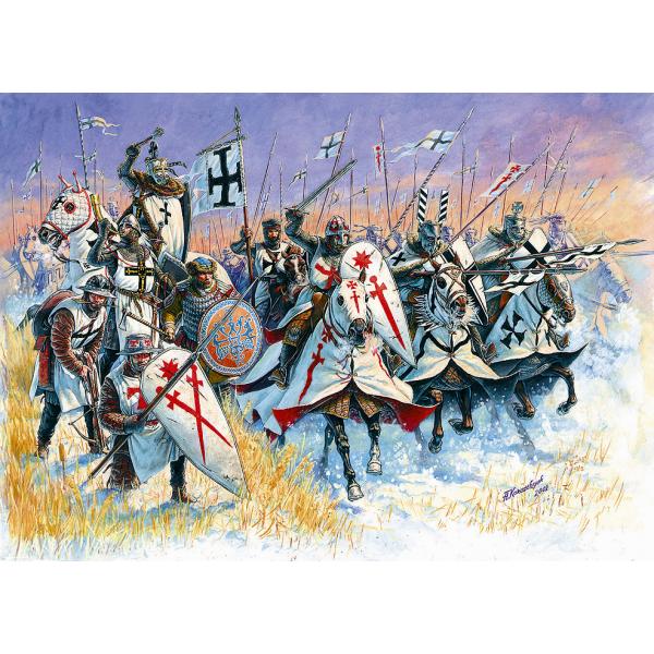 Wargames (AOB) figurky 8016 – Livonian Knights XIII-XIV AD (1:72)