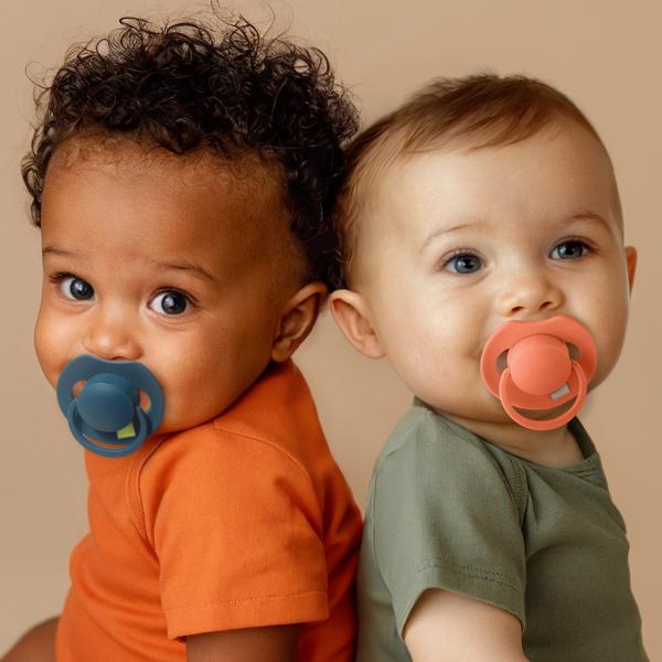 LOVI Dudlík silikonový dynamický Prime 6-18m 2ks Granola/Orange (obrázek 5)