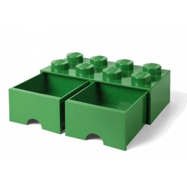 LEGO® úložný box 8 - se zásuvkami zelená 250 x 500 x 180 mm (obrázek 4)