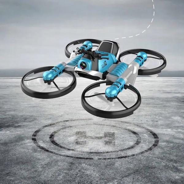 Dron motorka 2v1 RC na dálkové ovládání 17x15 cm (obrázek 5)