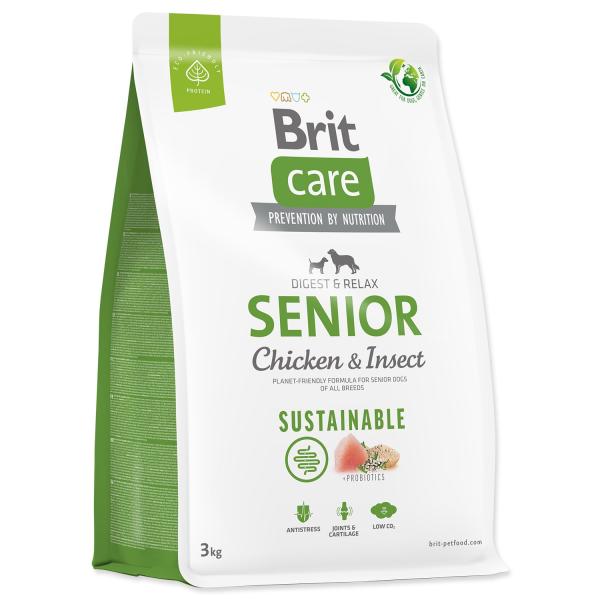 Krmivo Brit Care Dog Sustainable senior Chicken & Insoct 3kg