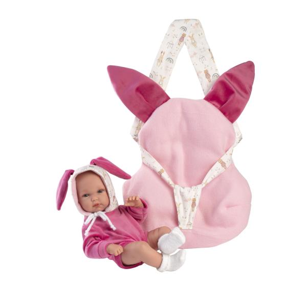 Llorens 63506 NEW BORN HOLČIČKA – realistická panenka miminko s celovinylovým tělem – 35 c