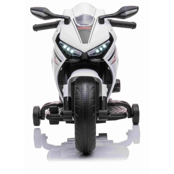 Elektrická Motorka HONDA CBR 1000RR, Licencované, 12V baterie, Plastová kola, bílá