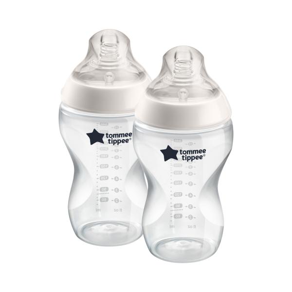 Kojenecká láhev C2N 340ml 3m + 2ks