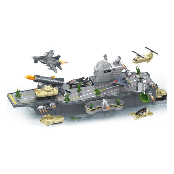 Lietadlová loď s vozidlami a vojakmi set 47 cm