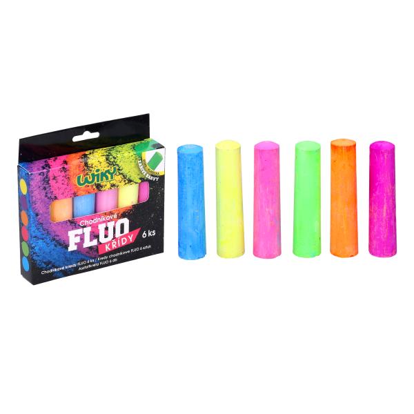 Chodníkové křídy FLUO 6ks