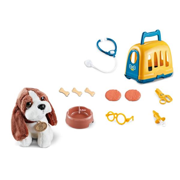 SET Veterinář - Přepravka s Bíglem a příslušenstvím