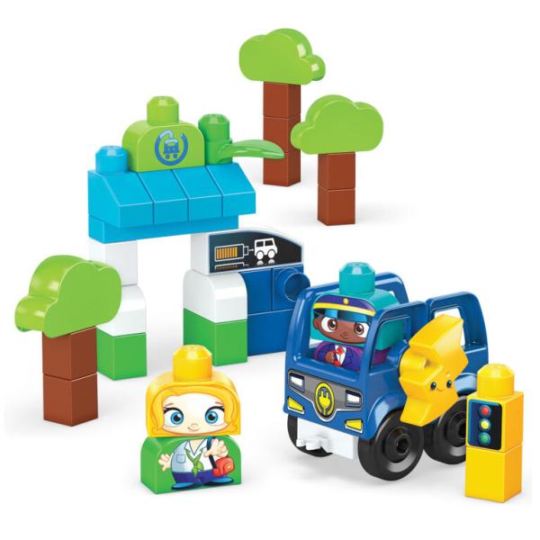Mattel Mega bloks zelené mesto autobus nabi a choď HDX90