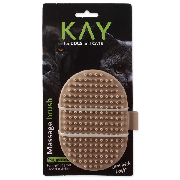 Kartáč KAY masážní na ruku jemný 13cm (obrázek 3)