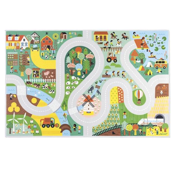 Janod Cross roads Koberec a hracia podložka na zem Na vidieku 120 x 78 cm