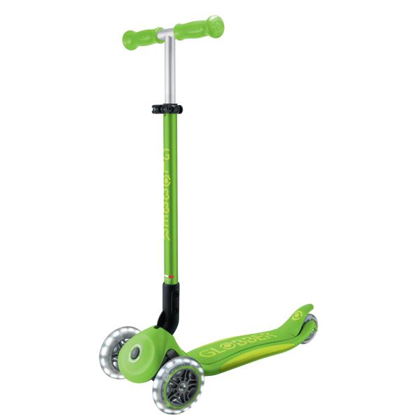 Globber dětská skládací koloběžka Elite Lights Apple Green (obrázek 5)