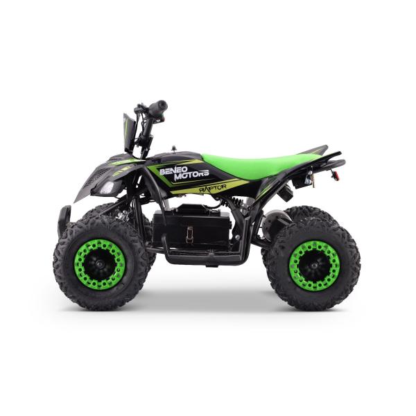 Elektrická čtyřkolka pro děti Beneo Motors Raptor zelená - 800W (obrázek 6)