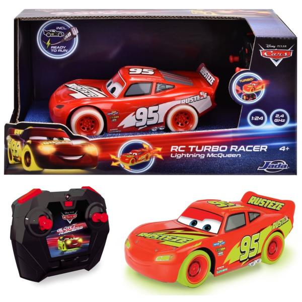 RC Cars Blesk McQueen Turbo Glow Racers 1:24