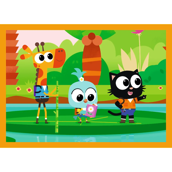 Trefl Puzzle 4v1 Milo, seznamte se s Milem a jeho přáteli (obrázek 4)
