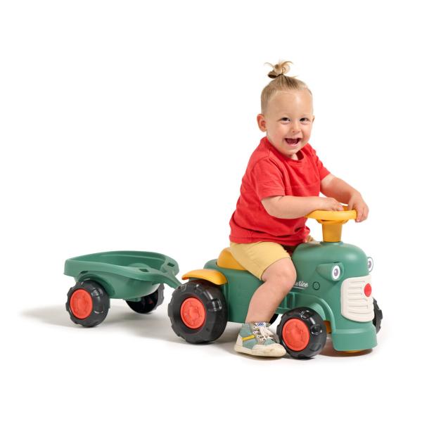 Falk traktor baby Maurice zelený vintage s přívěsem (obrázek 8)