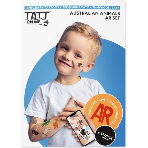 TATTonMe Živé tetovačky pro děti Australská zvířata